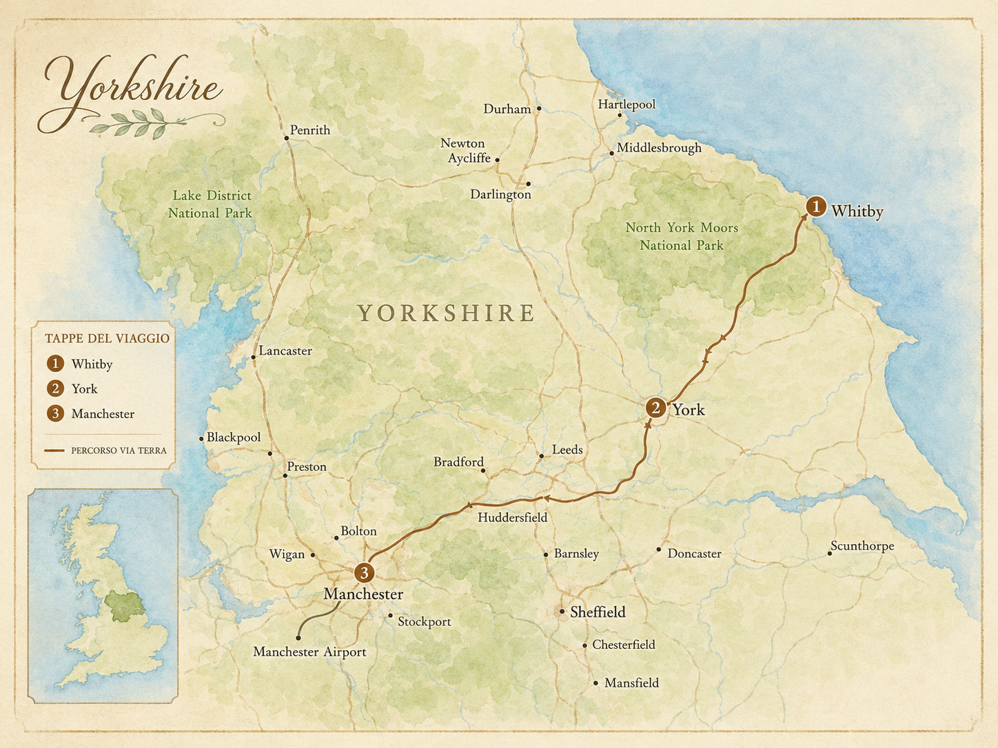 Mappa Yorkshire