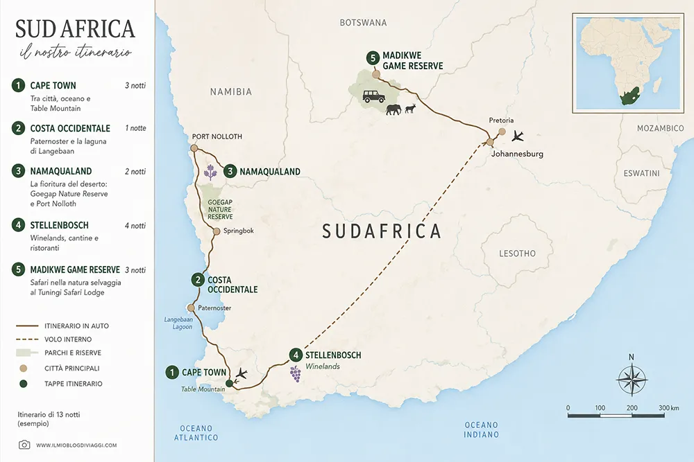 MappaSudAfrica